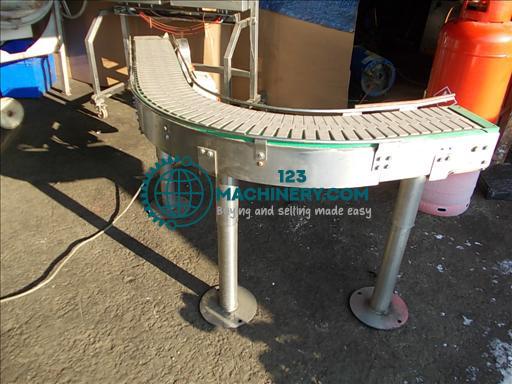 Mostrar anuncio NNP Stainless 90 degree slat band conveyor