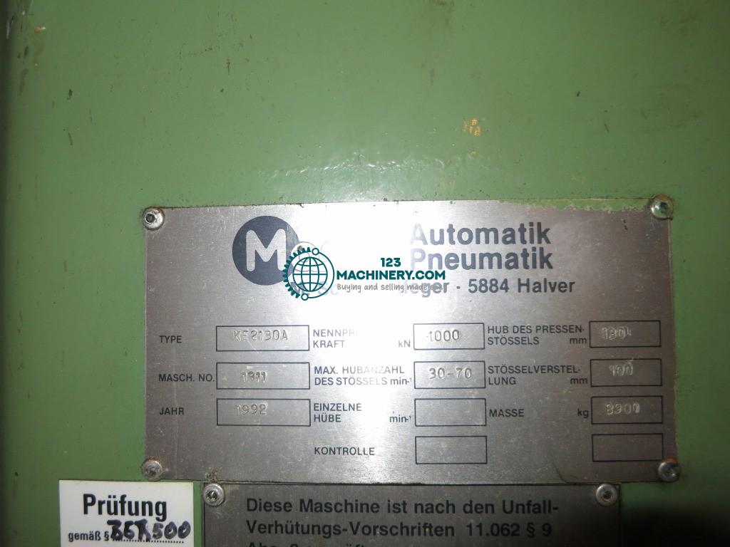 Pokaż ogłoszenie Exzenterpresse - Einständer