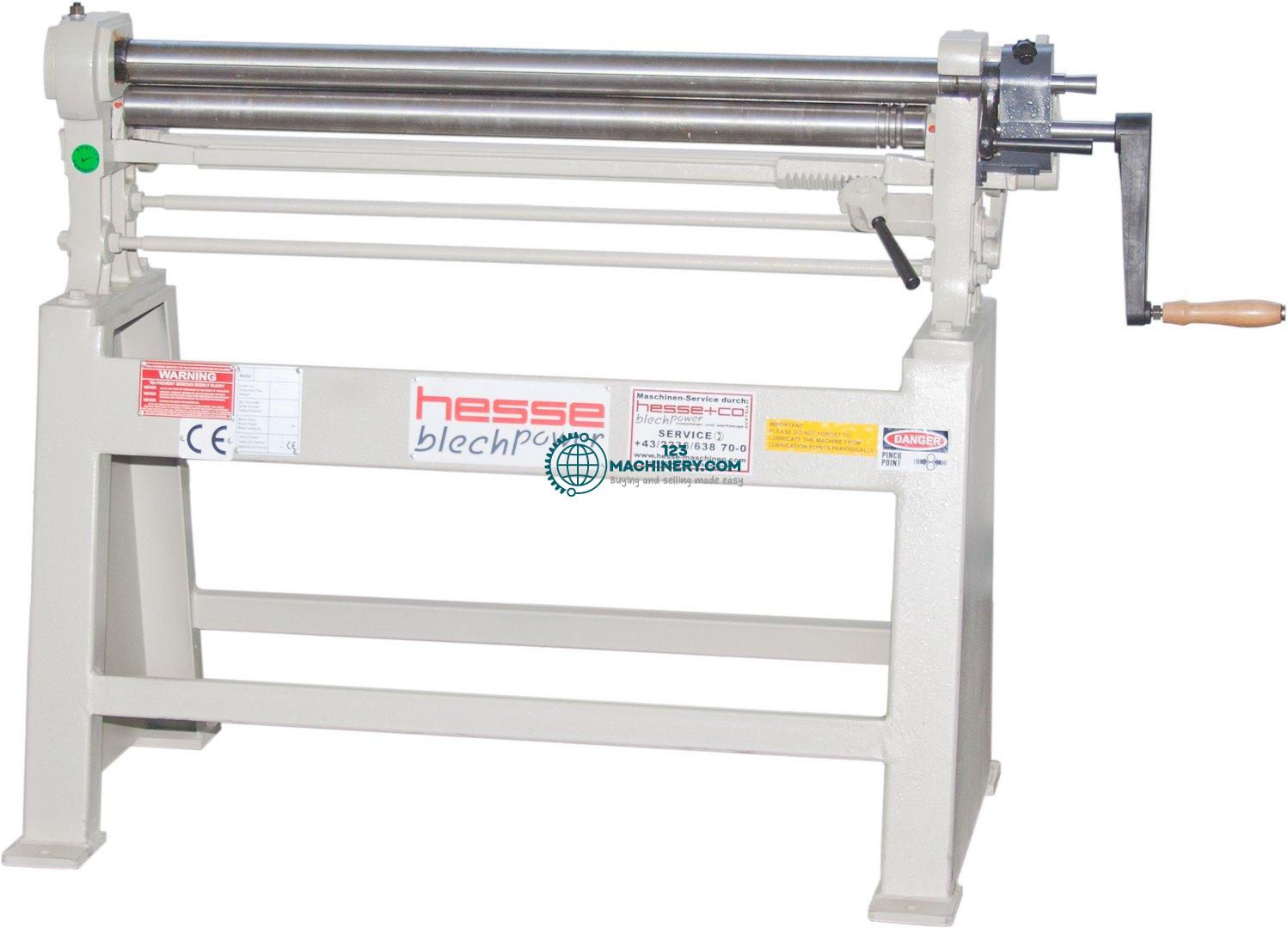 Manual 3-roll plate bending machine HESSE by ISITAN R 1270 x