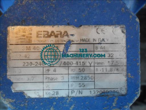 Ebara 93 1/3 Stainless Centrifugal pump