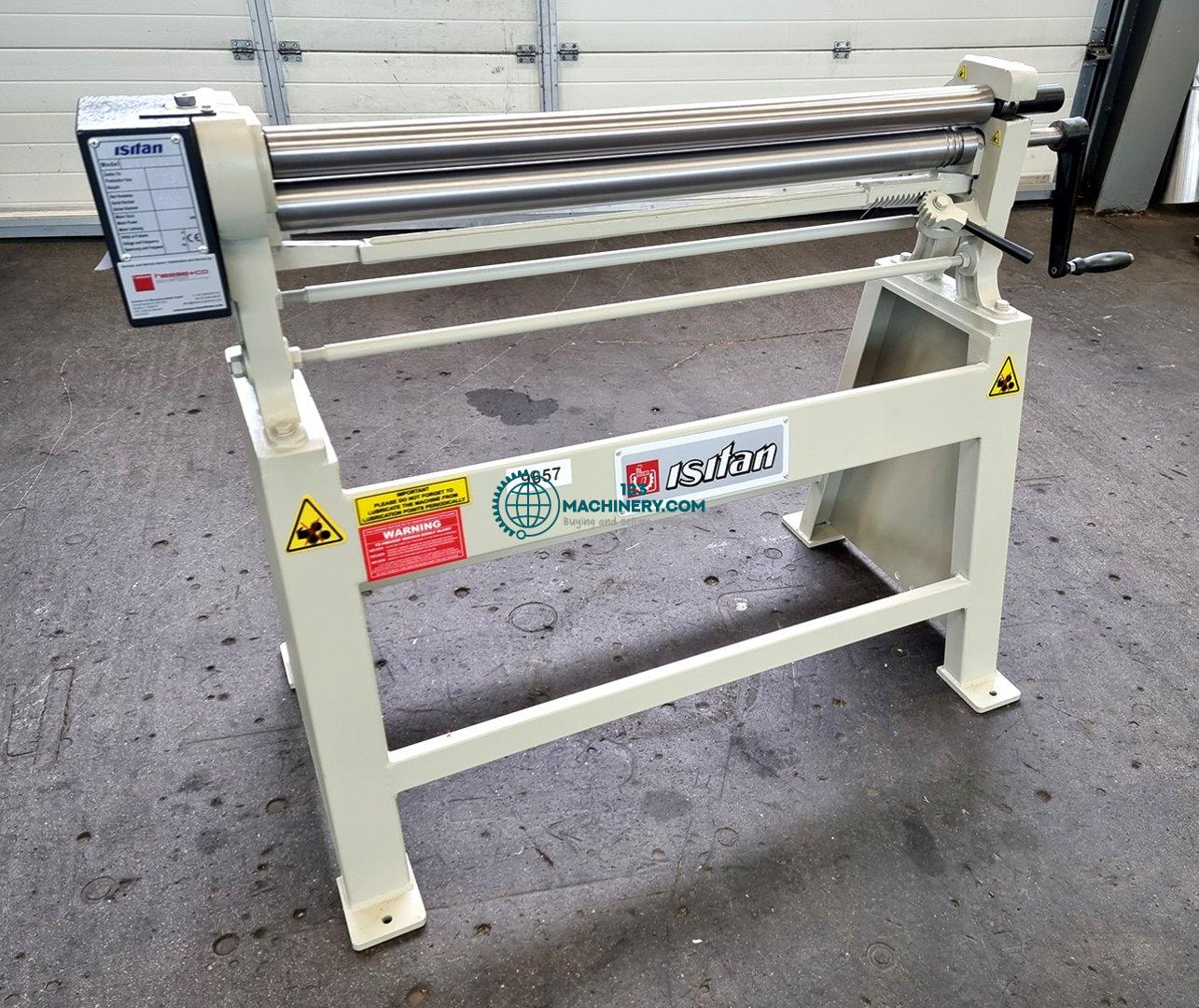 Manual 3-roll plate bending machine HESSE by ISITAN R 1050 x