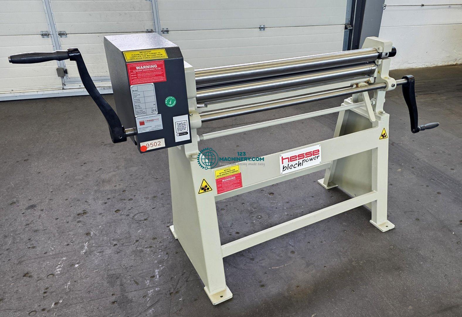 Manual 3-roll plate bending machine HESSE by ISITAN R 1050 x