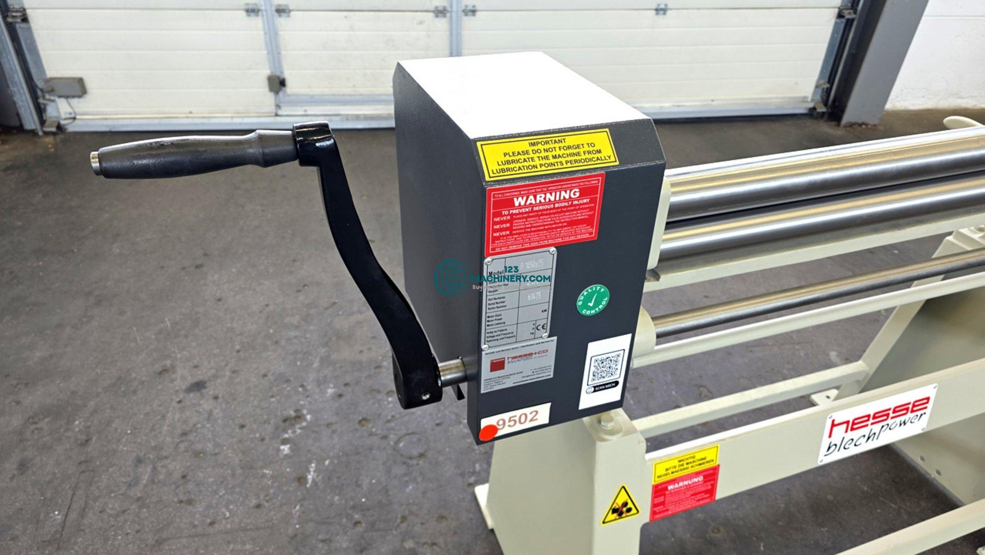 Manual 3-roll plate bending machine HESSE by ISITAN R 1050 x