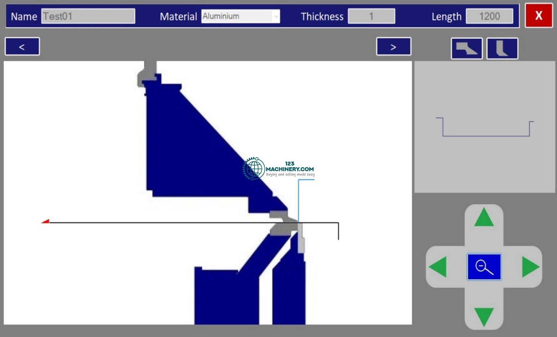 Motorized folding machine ERBEND MFG 2515