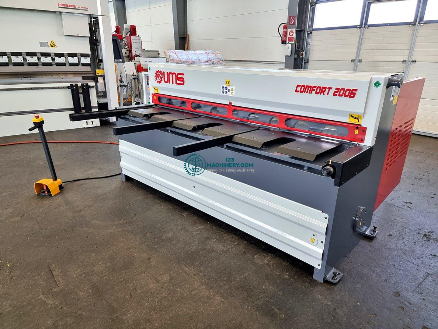 Motorized plate shear UMS Comfort 1506
