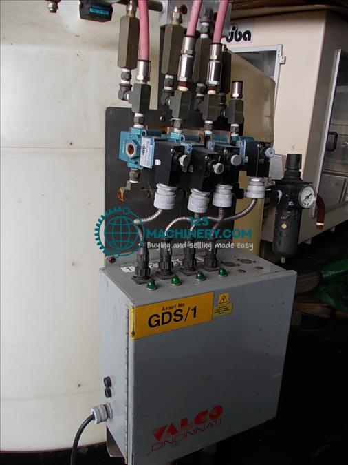 Poly Process 1000L plastic storage vessel in fork 