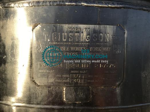 Giusti 225L cooking vessel