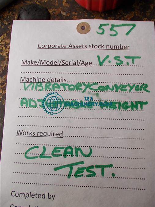 GWA VST 120x1300mm Vibratory conveyor