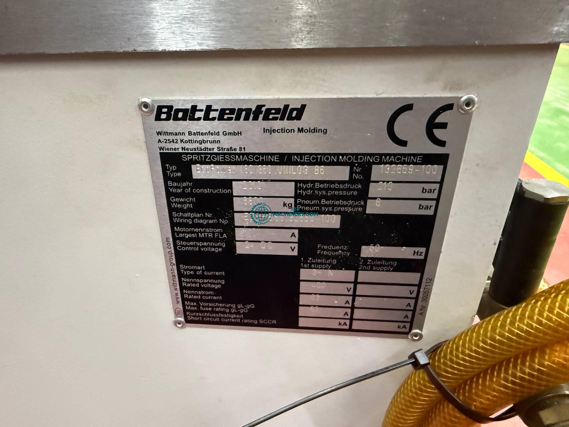 Used WITTMANN BATTENFELD EcoPower 180/350 UNILOG B6S
