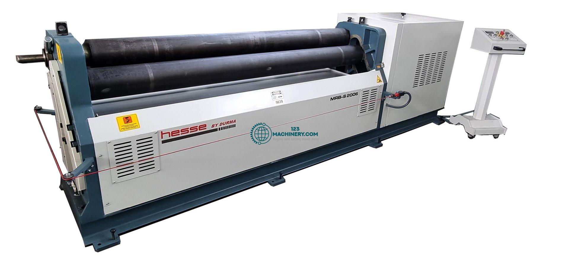 Motorized 3-roll plate bending machine HESSE by DU