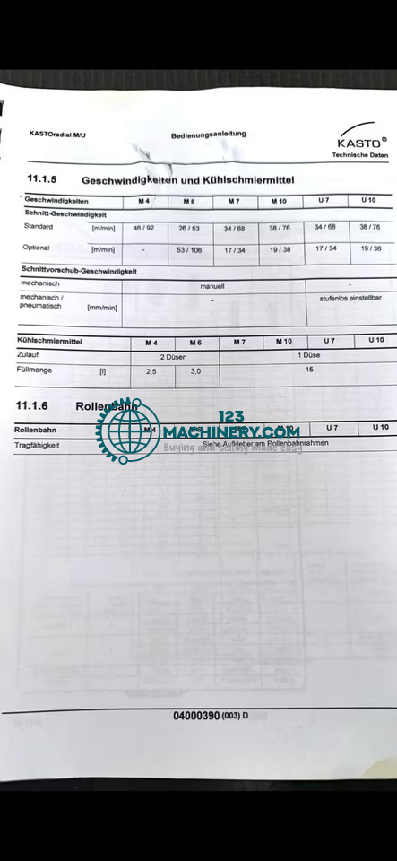 KASTOradial M4 - Kaltkreissäge