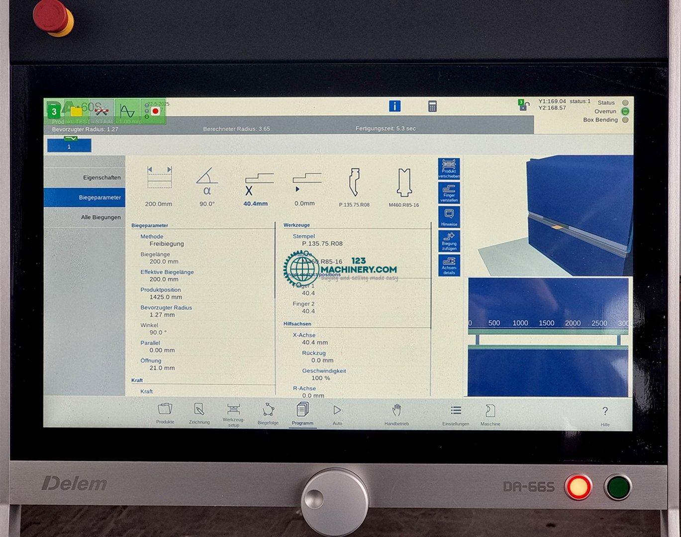 Hydraulic CNC press brake HESSE by DURMA AD-Servo 