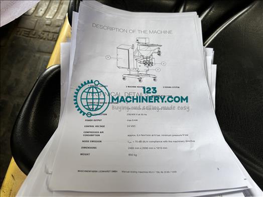 Pokaż ogłoszenie Leonhardt AG2 Twin head dosing machine
