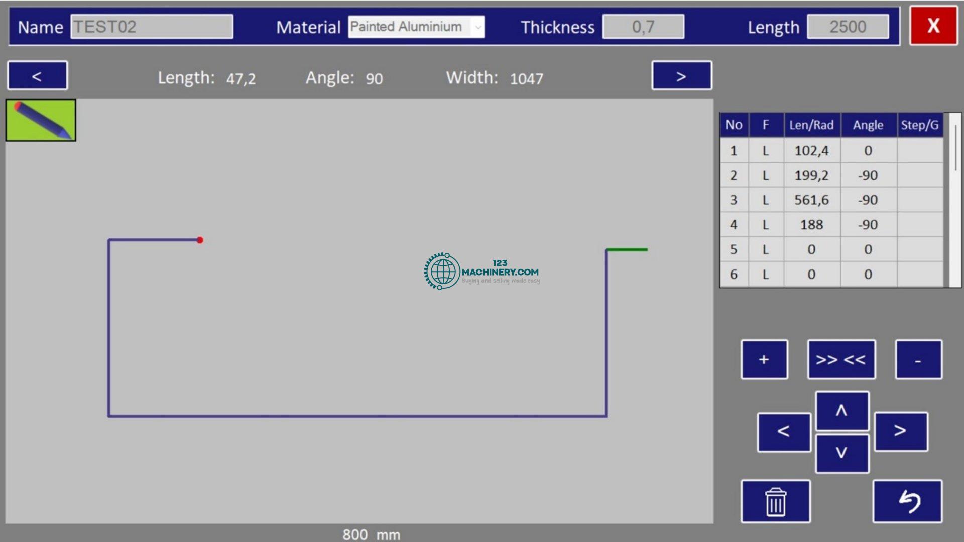 Motorized folding machine ERBEND MFG 3210