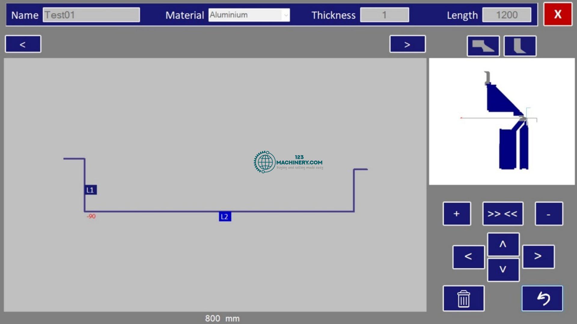 Motorized folding machine ERBEND MFG 3210