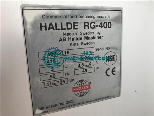 Toon advertentie Hallde RG400 Vegetable prep machine