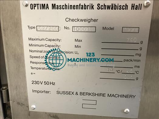 Optima CC2 Checkweigher