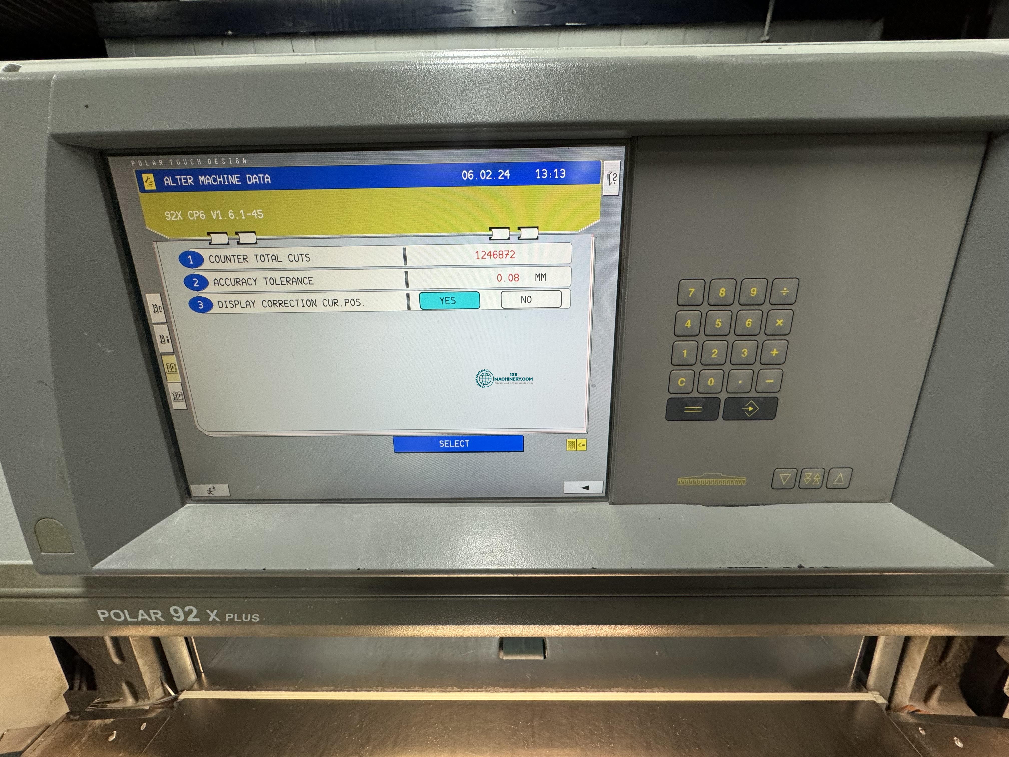 Polar 92 xt cutting line