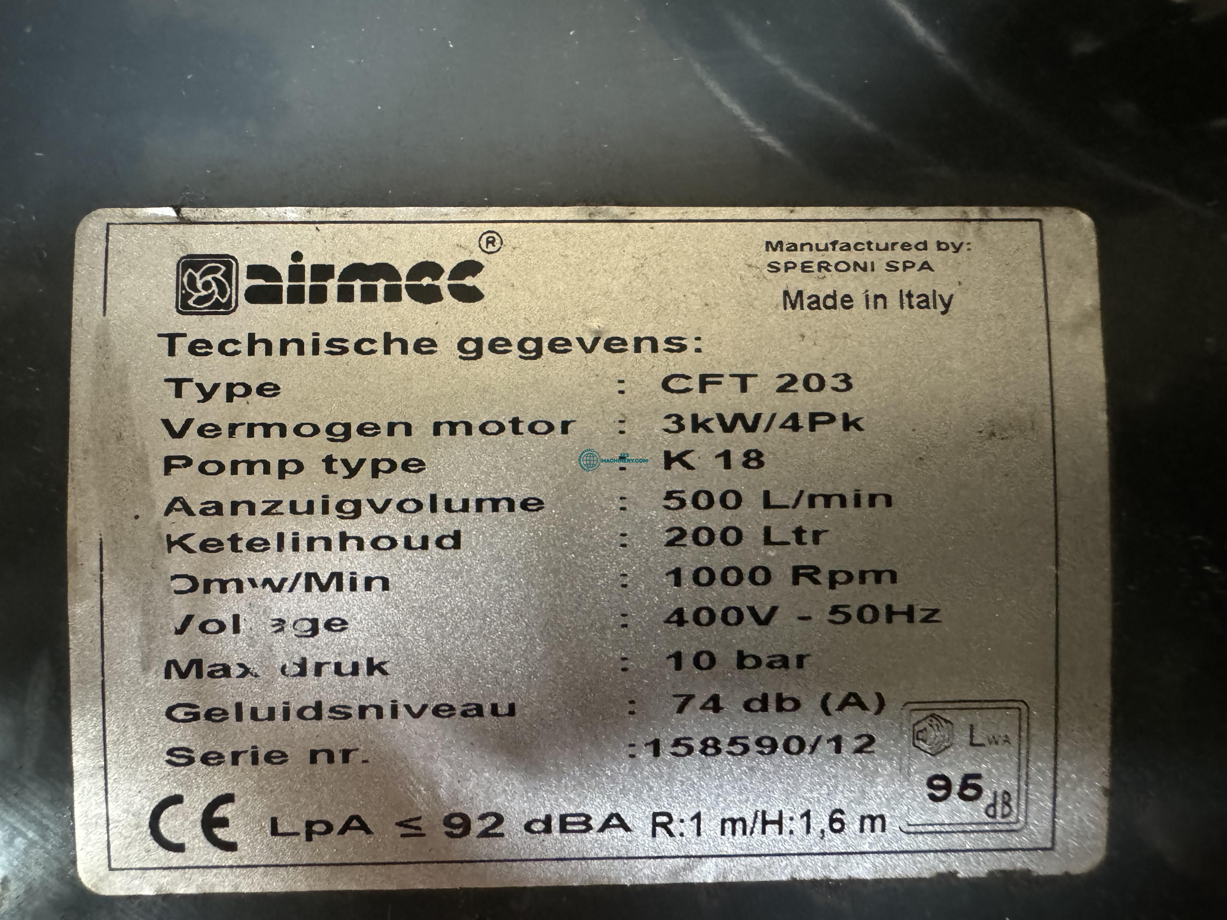 Pokaż ogłoszenie Airmec cft 203 compressor