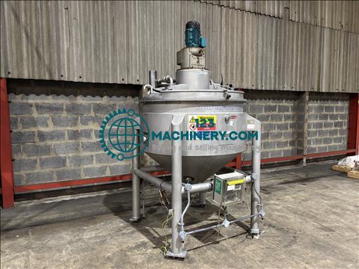 Tourell Gardner 700L jacketed mixing vessel