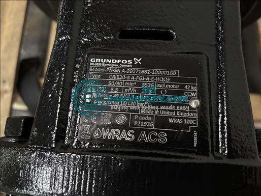 Grundfos CRIE20-3 multistage centrifugal pump