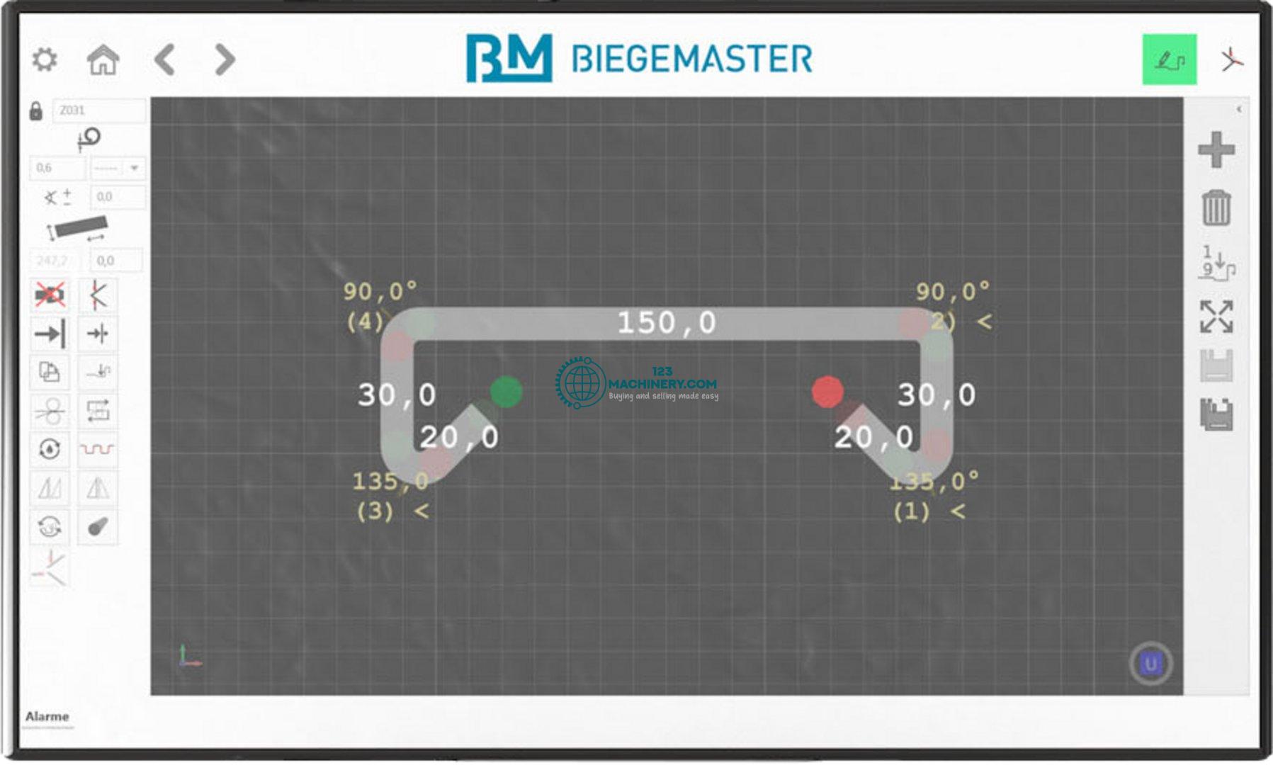 Hydraulische Langabkantmaschine Doppelbieger BIEGEMASTER XBE