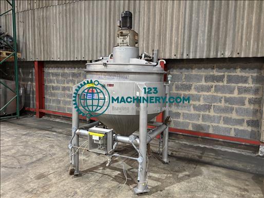 Tourell Gardner 700L jacketed mixing vessel