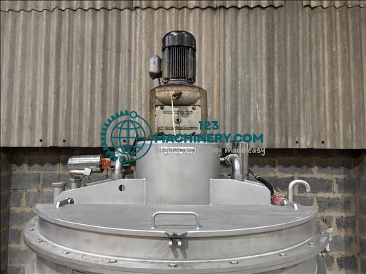 Tourell Gardner 700L jacketed mixing vessel