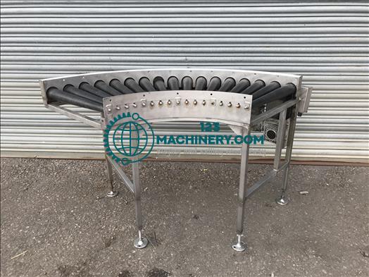 NNP stainless 45 degree driven roller conveyor