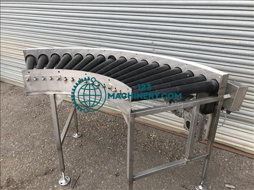 NNP stainless 45 degree driven roller conveyor
