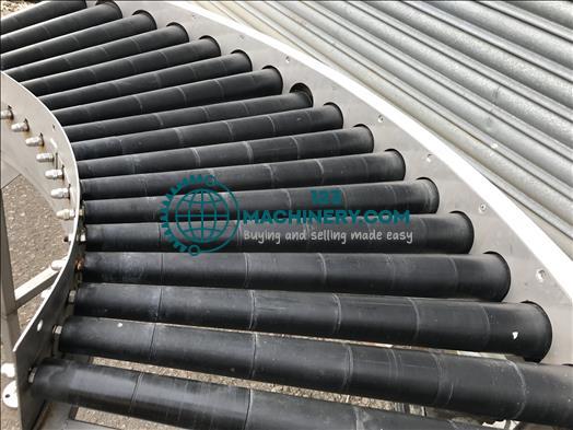 NNP stainless 45 degree driven roller conveyor