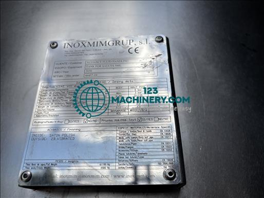 Inoxmim 500L High shear mixing vessel