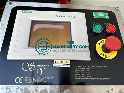 Mostrar anuncio Etiquetadora Sovereign SOV140 OH Top