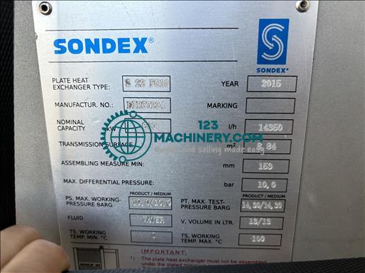 Sondex S22FG10 Plate heat exchanger