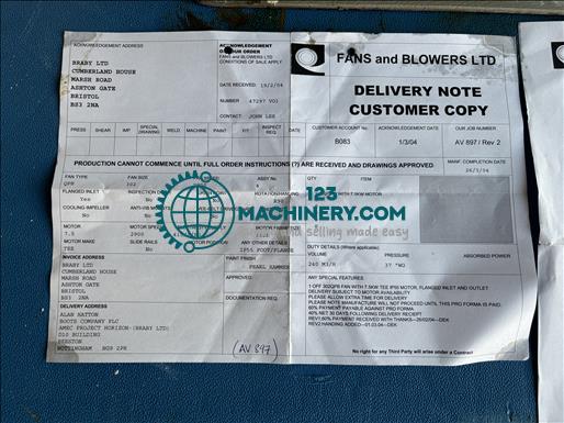 Mostrar anuncio Fans and Blowers 30-2 QPB Centrifugal fan