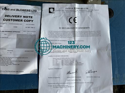 Mostrar anuncio Fans and Blowers 30-2 QPB Centrifugal fan