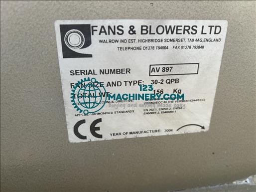 Mostrar anuncio Fans and Blowers 30-2 QPB Centrifugal fan