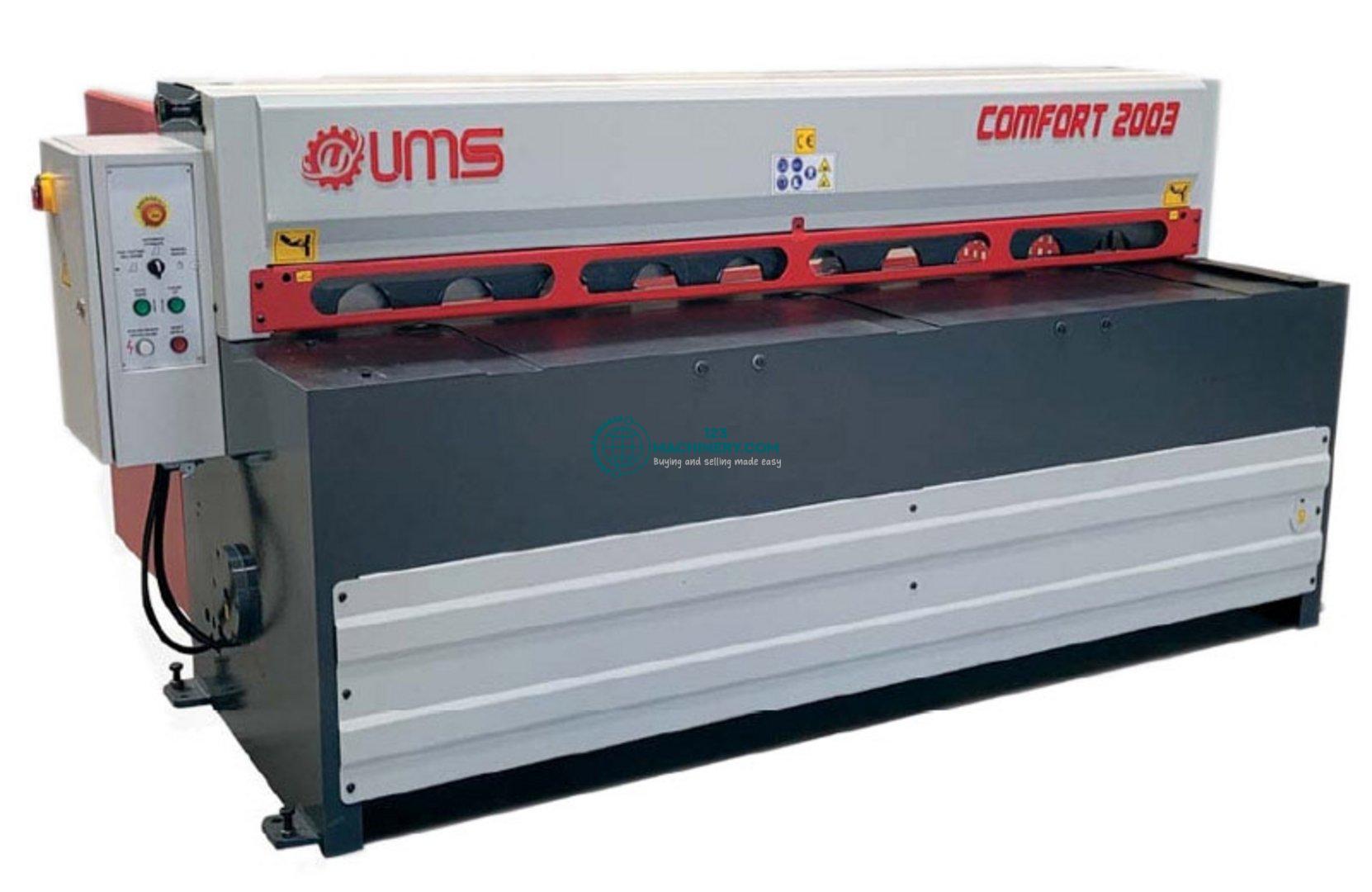 Motorized plate shear UMS Comfort 2003