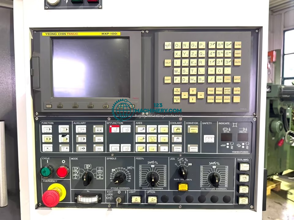 Vertikal Bearbeitungszentrum YCM XV 1250 A - Fanuc MPX 100 i