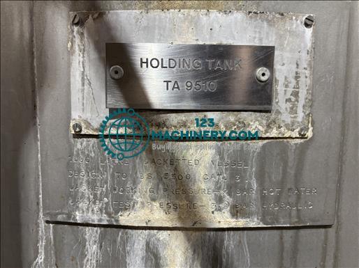 Tourell Gardner 1500L jacketed mixing vessel