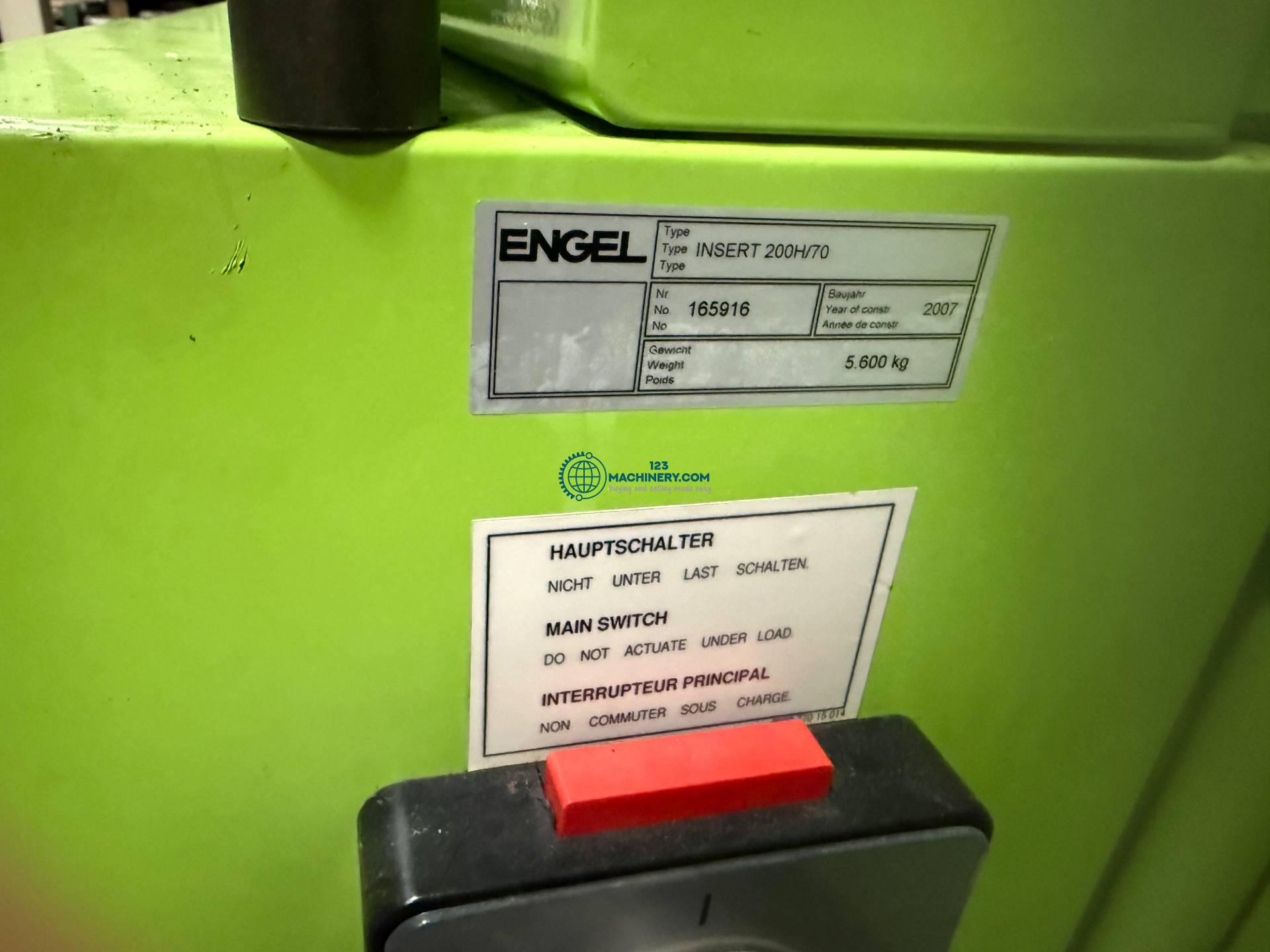 Used ENGEL insert 200 H/70 CC 200