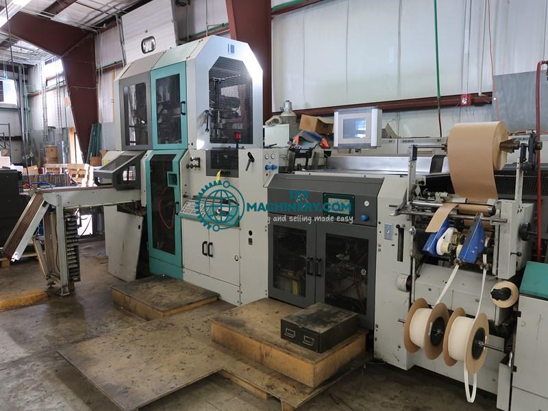 Show advert Kolbus casing-in line HD 142-P, BF 527 + FE 604