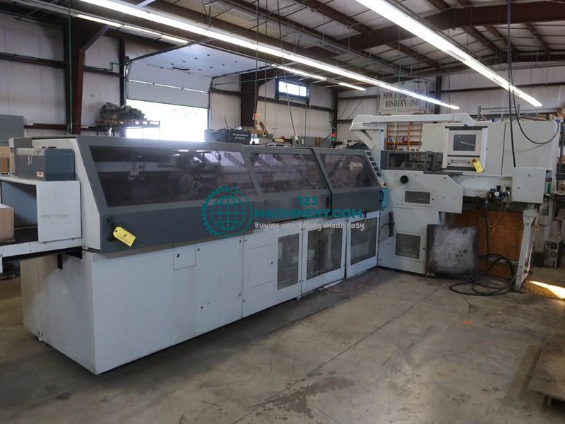 Show advert Kolbus casing-in line HD 142-P, BF 527 + FE 604