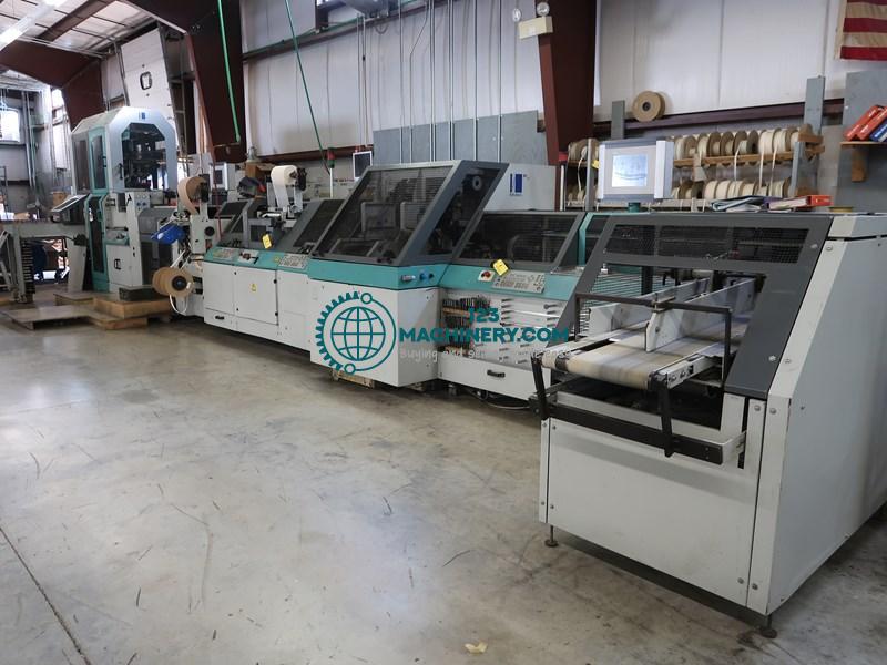 Show advert Kolbus casing-in line HD 142-P, BF 527 + FE 604