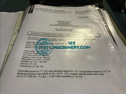 Zalkin / Krones CA3 Zeskops roterende capper