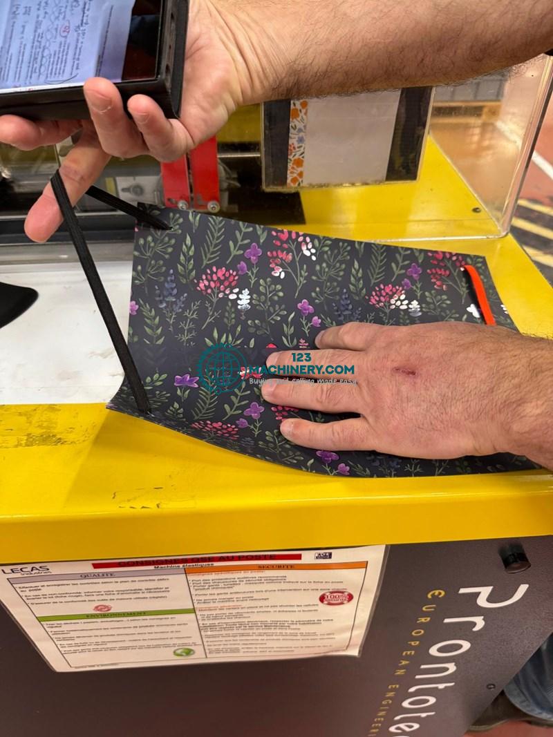 Prontotec elastic band inserting machine PEM 01