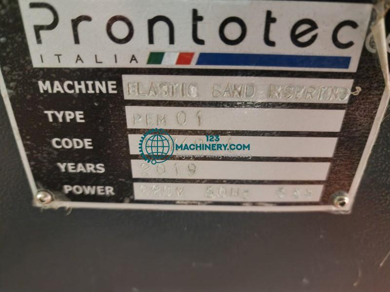 Prontotec elastic band inserting machine PEM 01