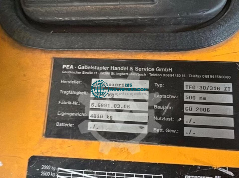 Jungheinrich TFG 30 / 316 ZT - GASGABELSTAPLER mit erst 970