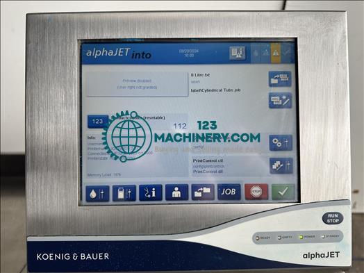 Показывать рекламу Koenig and Bauer Alphajet Into Inkjet printer