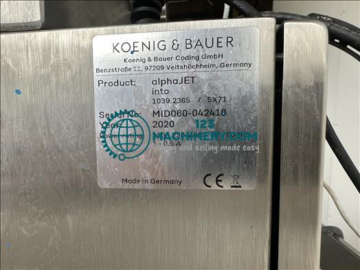 Показывать рекламу Koenig and Bauer Alphajet Into Inkjet printer